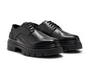 HUGO BOSS Leather Derby shoes with chunky rubber outsole
