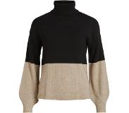 Vila Ril Sweater Beige,Musta XL Nainen