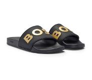HUGO BOSS Italian-made slides with raised logo