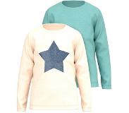 Name it Tilastar Long Sleeve T-shirt 2 Units Monivärinen 11-12 Years Tyttö