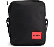 HUGO BOSS Reporter bag with red rubber logo label