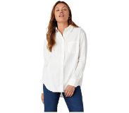 Wrangler 1 Pocket Regular Long Sleeve Shirt Valkoinen L Nainen