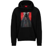 HUGO BOSS Graphic-print hoodie in French-terry cotton