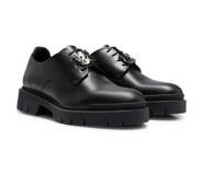 HUGO BOSS Leather Derby shoes with logo lace detail