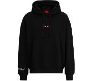 HUGO BOSS Oversized-fit hoodie with playing-card artwork