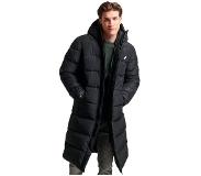 Superdry Longline Sports Puffer Jacket Musta L Mies