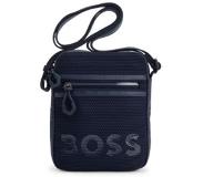 HUGO BOSS Zipped reporter bag with silicone-printed logo