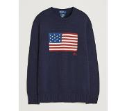 Ralph Lauren Cotton Knitted Flag Sweater Hunter Navy