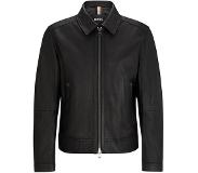 HUGO BOSS Mapson3 10253444 Leather Jacket Musta 56 Mies