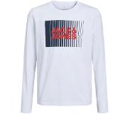 Jack & Jones Corp Logo Play Long Sleeve O Neck T-shirt Valkoinen 8 Years Poika