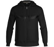 HUGO BOSS Cotton-terry zip-up hoodie with tonal logo print