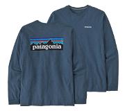 Patagonia P-6 Logo Responsibili Pitkähihainen T-paita utility blue Koko M