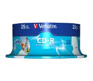Verbatim MOXA – CD-R, 52x, 700 MB/80 min, 25-pack, spindel, AZO, printable (43439)