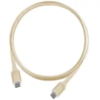 Silverstone 3.2 Gen2 USB-C -kaapeli, PD2.0 3A 60W, 1m, kulta