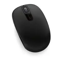 Microsoft Mobile Mouse 1850 - Optinen hiiri - 3 painiketta - Langaton - USB-vastaanotin - Musta