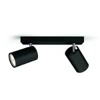 Philips myLiving Kosipo kohdevalaisin 2x, Pinta-asennettavat spottivalot, GU10, 2 lamppu(a), LED, 220-240 V, Musta
