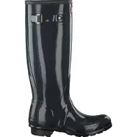 Hunter Womens Original Tall Gloss Boot - Black - 36