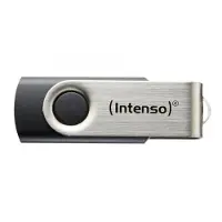 Intenso Basic Line, 32 GB, USB A-tyyppi, 2.0, 28 MB/s, Taittuva, Musta, Hopea (3503480)