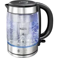 Russell Hobbs Clarity -vedenkeitin, 1,0 l, 2200 W, lasi/ruostumaton teräs