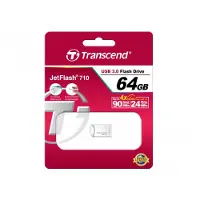 Transcend JetFlash 710S USB 3.2 Gen 1 64 Gt -muistitikku, hopea