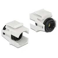 DeLOCK 86337, Valkoinen, Toslink, Toslink, 21 mm, 25,3 mm, 15,6 mm