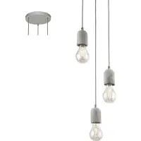 Eglo Riippuvalaisin Eglo Silvares Ø250mm 3-osainen harmaa 95523
