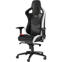 Noblechairs EPIC Real Leather -pelituoli - Musta/Punainen/Valkoinen