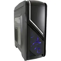 LC-Power Gaming 979B - Silver Strike, Midi Tower, PC, Musta, ATX, mikro ATX, Mini-ITX, Metalli, Pelaaminen (LC-979B-ON "Silver Strike")