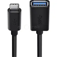 Belkin USB-C / USB-A sovitin (musta)