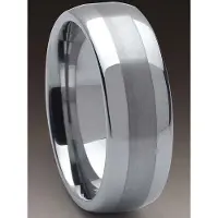 Bosie titanium / tungsten sormus 8mm TI&TU118 19,70mm / 62