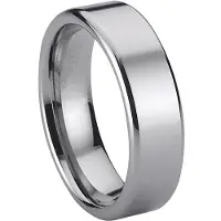 Bosie sormus TI&TU316J/7, titanium / tungsten 7mm 15,90mm / 50