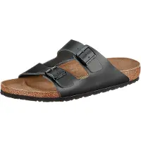 Birkenstock Arizona Natural Leather Regular Black Sandaalit 50