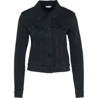 Noisy May Välikausitakki 'Debra' musta denim