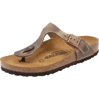 Birkenstock Gizeh Flips Oiled Leather Men, tabacco brown