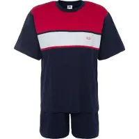 H.I.S. Lyhyt pyjama laivastonsininen / punainen / valkoinen