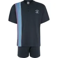 Le jogger Lyhyt pyjama marine / kuninkaallisen sininen / tummanpunainen / valkoinen