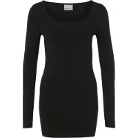 Vero Moda Vmmaxi My Ls Soft Long U-Neck Noos - Black - XXL