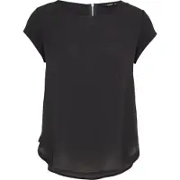 ONLY Onlvic S/S Solid Top Noos Wvn - Black - 36