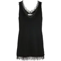 Rosemunde Rwbillie Sl Lace V-Neck Top - Black - 42