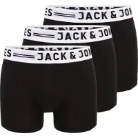 Jack & Jones Sense Trunks 3-Pack Noos - Black - L