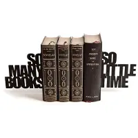 Balvi Kirjatuki 'So Many Books' Musta Metalli Balvi