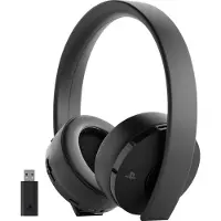 Sony Gold Wireless Headset 7.1 Musta + Fortnite Voucher VCH19 PS4