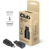 Club 3D CAA-1521 - USB-C - USB-A -sovitin, musta