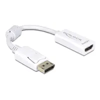 DeLOCK – Adapter Displayport 1.1 male to HDMI female, passive, white (61767)