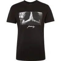 Mister tee Paita 'Pray' harmaa / musta