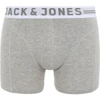 Jack & Jones Bokserishortsit 'Sense' vaaleanharmaa / tummanharmaa / meleerattu harmaa / valkoinen