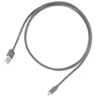 Silverstone CPU01C-1800 Symmetrinen USB-A - symmetrinen USB Micro-B kaapeli, 1.8m punottu, hiilenharmaa