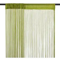 vidaXL String-verhot 2 kpl 140x250 cm Vihreä