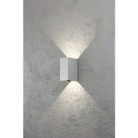 Konstsmide Seinävalaisin Cremona Konstsmide 7940-310 LED vaaleanharmaa