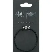 The Carat Shop Carat Shop - Leather Charm Bracelet 19cm Black (HP0029-19)
